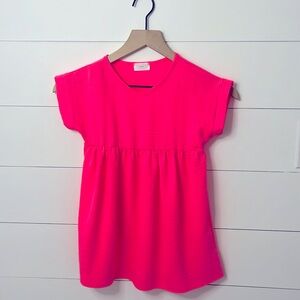 Girls Pink Top Size 10-12 Youth